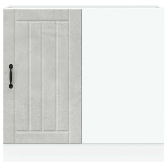 Mobile Base Lavello Lucca Grigio Cemento in Legno Multistrato 854312