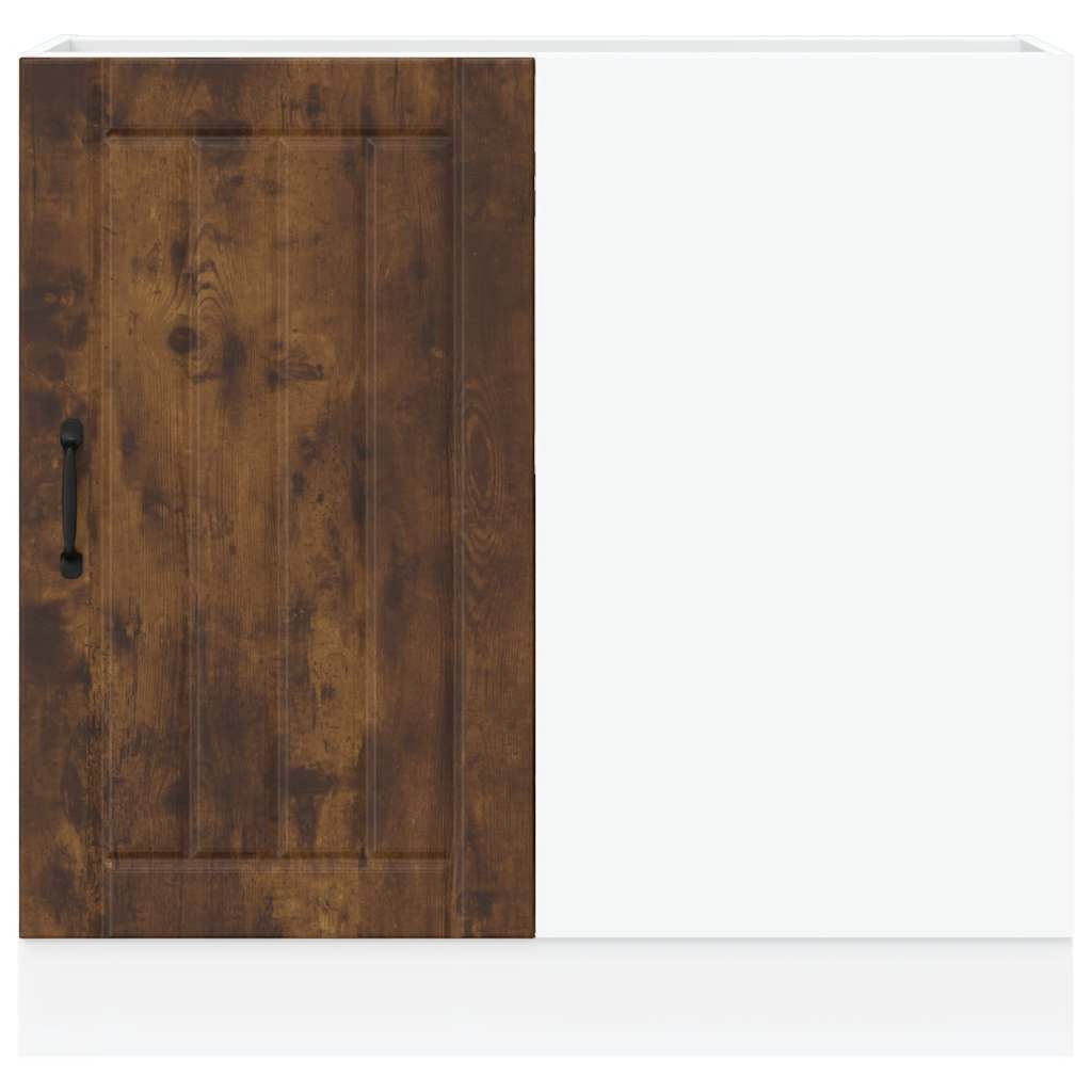 Mobile base da cucina Lucca Rovere Fumo in Legno Multistrato