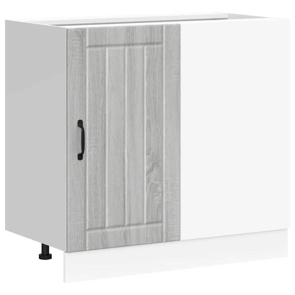 vidaXL Mobile base da cucina Lucca Grigio Sonoma in Legno Multistrato