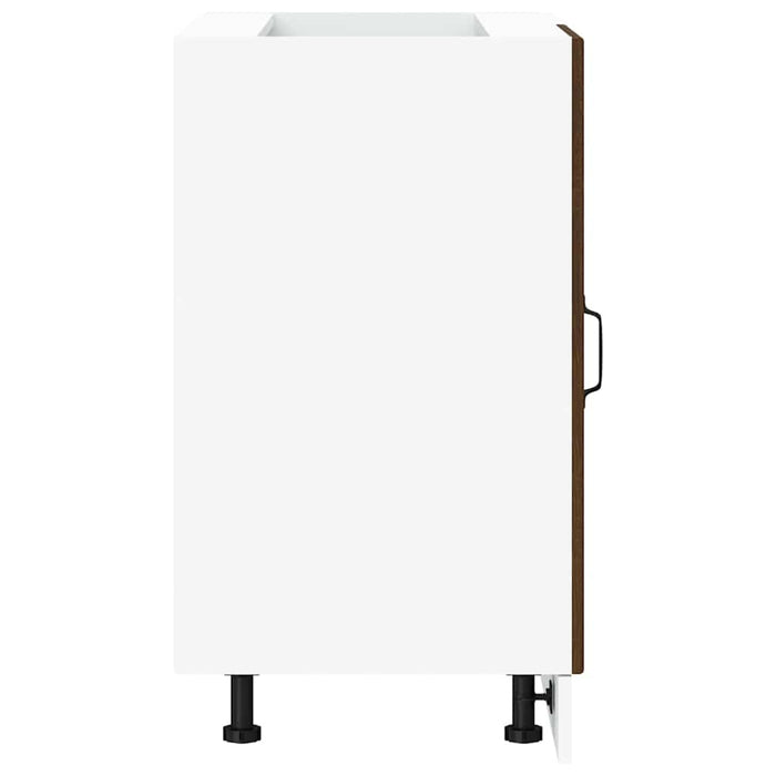 Mobile Base Lavello Lucca Rovere Marrone in Legno Multistrato 854315