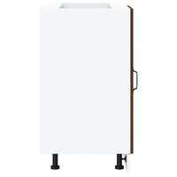 vidaXL Mobile base da cucina Lucca Rovere Marrone in Legno Multistrato