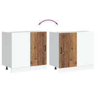 vidaXL Mobile base da cucina Lucca Legno Antico in Legno Multistrato