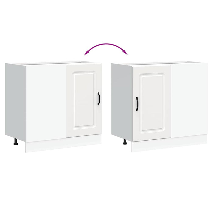 Base da Cucina Kalmar Bianco in Legno Multistrato 854318