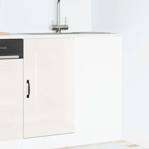 vidaXL Base da Cucina Kalmar Bianco Lucido in Legno Multistrato