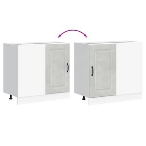 Base da Cucina Kalmar Grigio Cemento in Legno Multistrato 854322