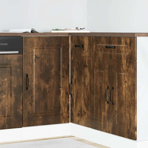 vidaXL Base da Cucina Kalmar Rovere Fumo in Legno Multistrato