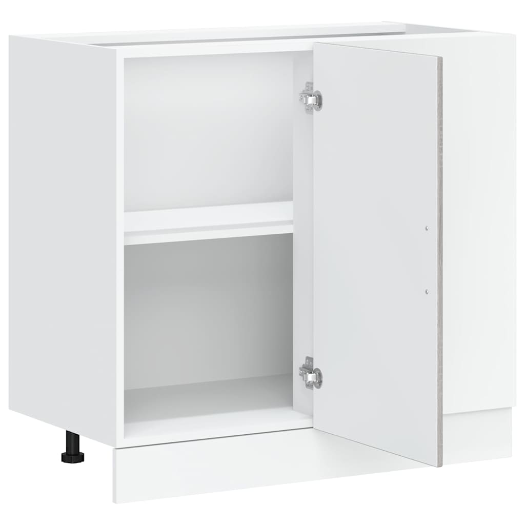 Base da Cucina-Mobile Base da Cucina Kalmar Grigio Sonoma in Legno Multistrato 386024