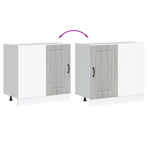 Base da Cucina-Mobile Base da Cucina Kalmar Grigio Sonoma in Legno Multistrato 386024