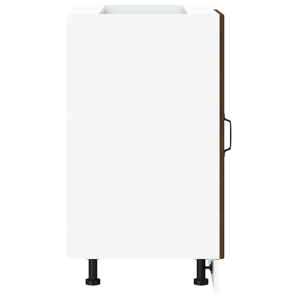 Base da Cucina-Mobile Base da Cucina Kalmar Rovere Marrone in Legno Multistrato 638987