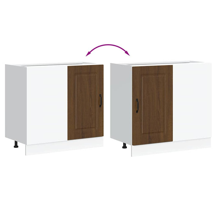 Base da Cucina Kalmar Rovere Marrone in Legno Multistrato 854325