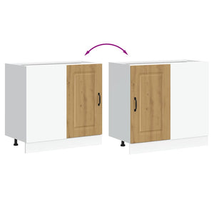 Base da Cucina Kalmar Rovere Artigianale in Legno Multistrato