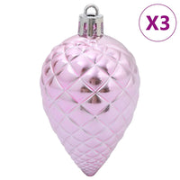 Palline di Natale 98 pz Rosa Ø3/4/6 cm 4100012