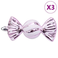 Palline di Natale 98 pz Rosa Ø3/4/6 cm 4100012