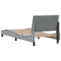 vidaXL Giroletto senza Materasso Grigio Chiaro 90x190 cm Tessuto