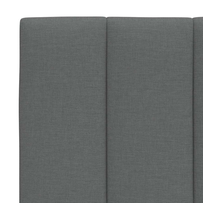 vidaXL Giroletto senza Materasso Grigio Scuro 120x200 cm Tessuto