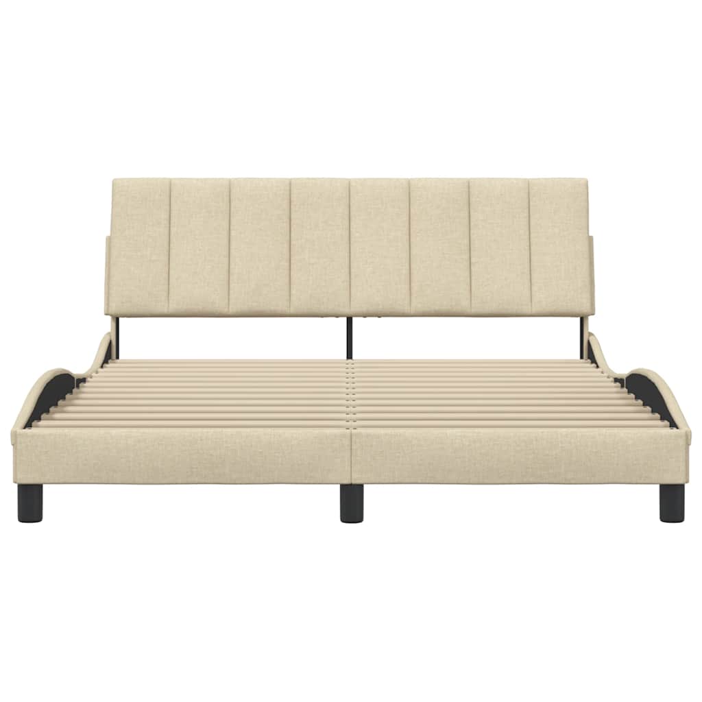 Giroletto senza Materasso Crema 160x200 cm in Tessuto 3310403