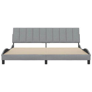 Giroletto senza Materasso Hanko Grigio Chiaro 200x200 cm Tessuto 3310412