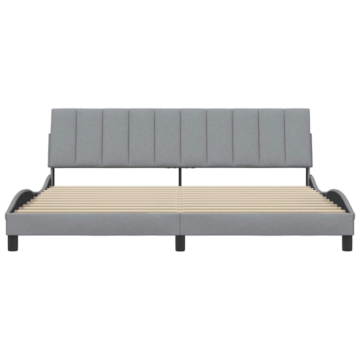 Giroletto senza Materasso Hanko Grigio Chiaro 200x200 cm Tessuto 3310412