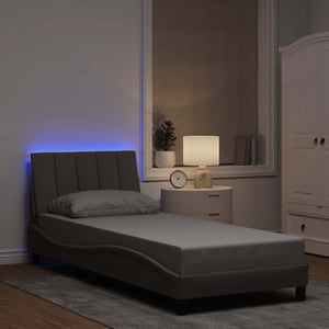 Giroletto senza Materasso-Struttura Letto Hanko Tortora 80x200 cm Tessuto 279113