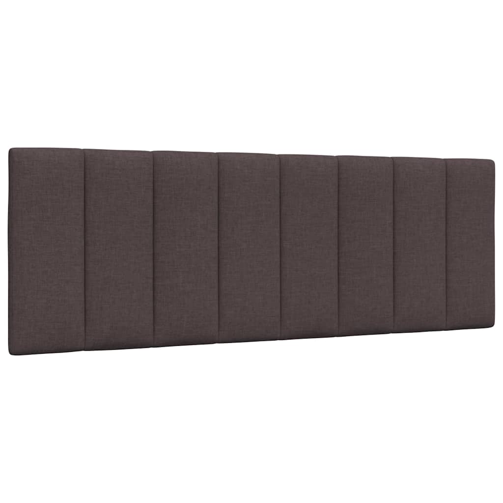 vidaXL Giroletto senza Materasso Marrone Scuro 140x190 cm Tessuto