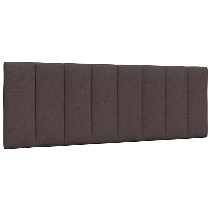 vidaXL Giroletto senza Materasso Marrone Scuro 140x190 cm Tessuto