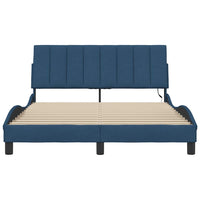 vidaXL Giroletto senza Materasso Blu 140x190 cm in Tessuto