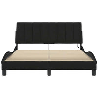 vidaXL Giroletto senza Materasso Nero 140x200 cm in Tessuto