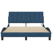 vidaXL Giroletto senza Materasso Blu 140x200 cm in Tessuto