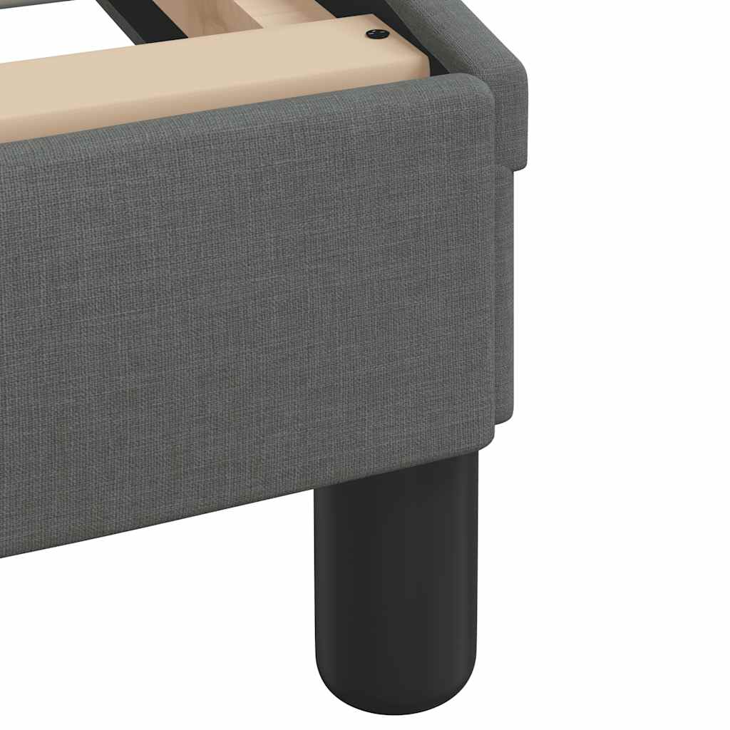 vidaXL Letto con Materasso Grigio Scuro 80x200 cm in Tessuto