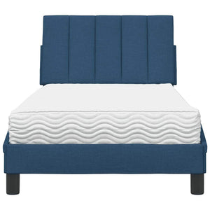 vidaXL Letto con Materasso Blu 80x200 cm in Tessuto
