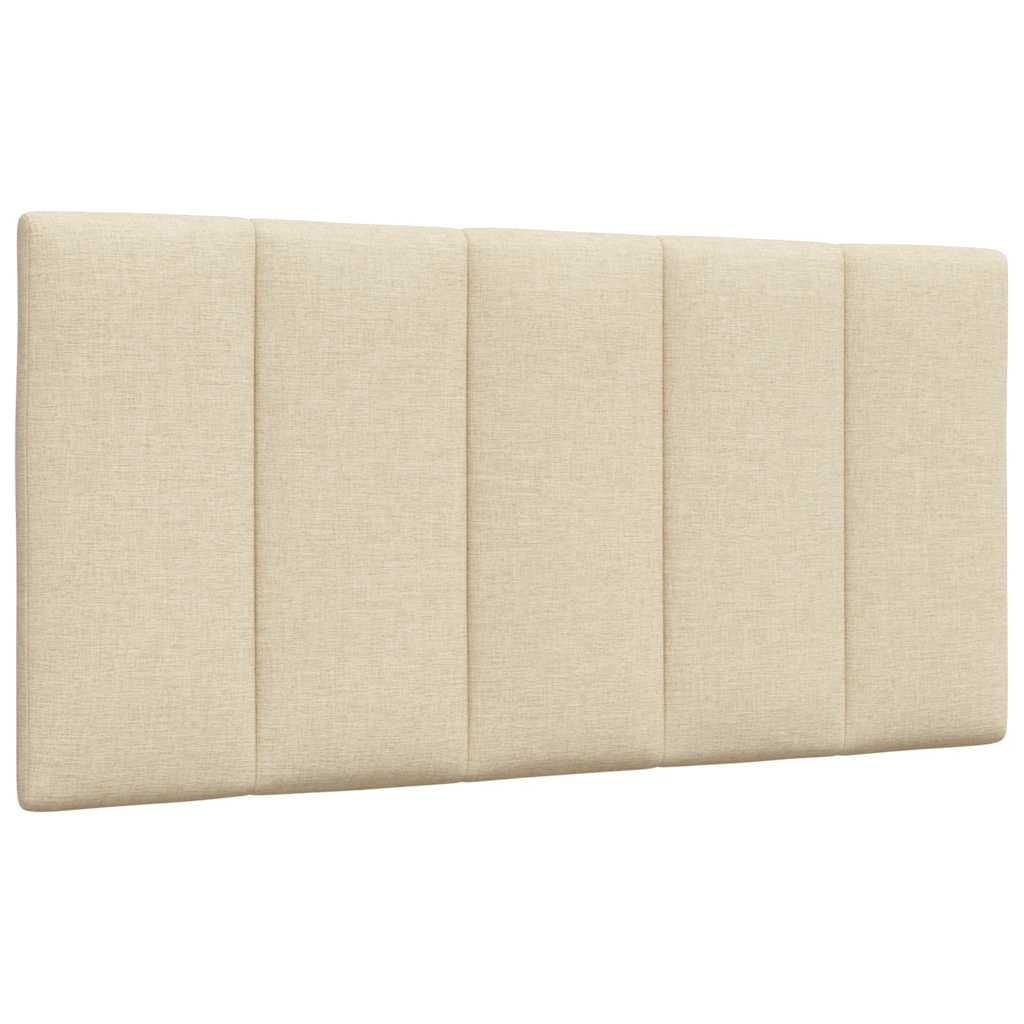 vidaXL Letto con Materasso Crema 100x200 cm in Tessuto