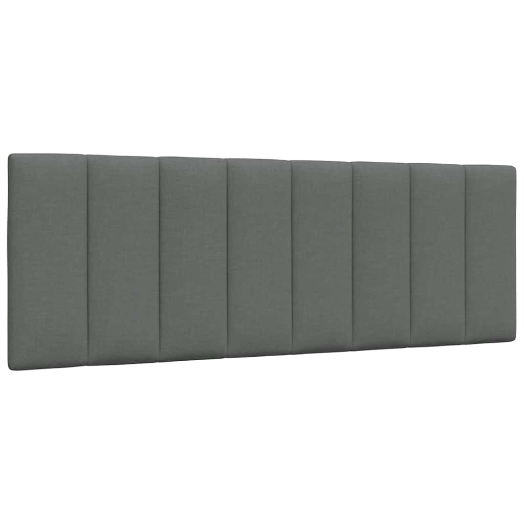 vidaXL Letto con Materasso Grigio Scuro 120x200 cm Tessuto