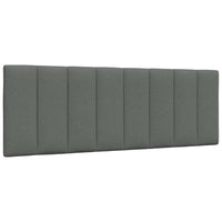 vidaXL Letto con Materasso Grigio Scuro 120x200 cm Tessuto