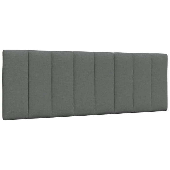 vidaXL Letto con Materasso Grigio Scuro 120x200 cm Tessuto