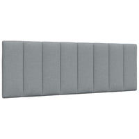 vidaXL Letto con Materasso Grigio Chiaro 140x190cm Tessuto