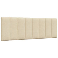 vidaXL Letto con Materasso Crema 140x19 cm in Tessuto