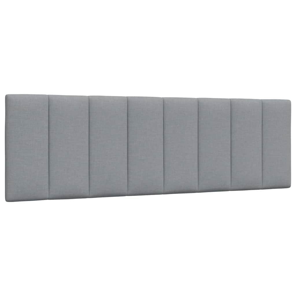 vidaXL Letto con Materasso Grigio Chiaro160x200 cm Tessuto