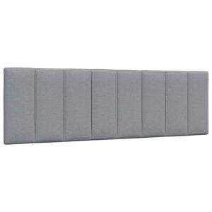 vidaXL Letto con Materasso Grigio Chiaro160x200 cm Tessuto