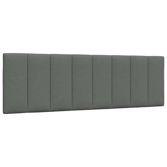 vidaXL Letto con Materasso Grigio Scuro 160x200 cm Tessuto