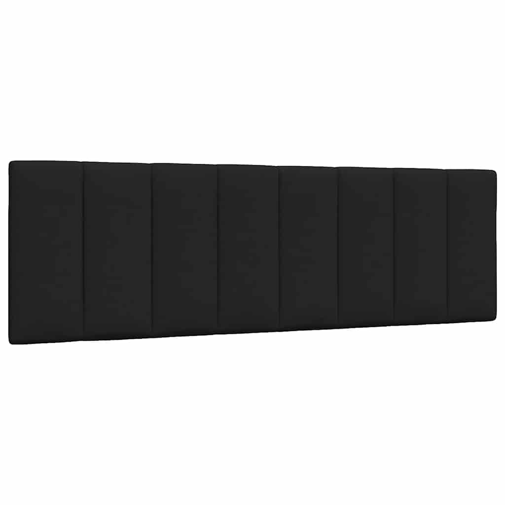 vidaXL Letto con Materasso Nero 160x200 cm in Tessuto