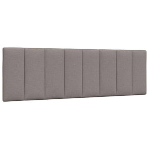 vidaXL Letto con Materasso Tortora 160x200 cm in Tessuto