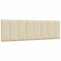 Letto con Materasso Crema 160x200 cm in Tessuto 3310543