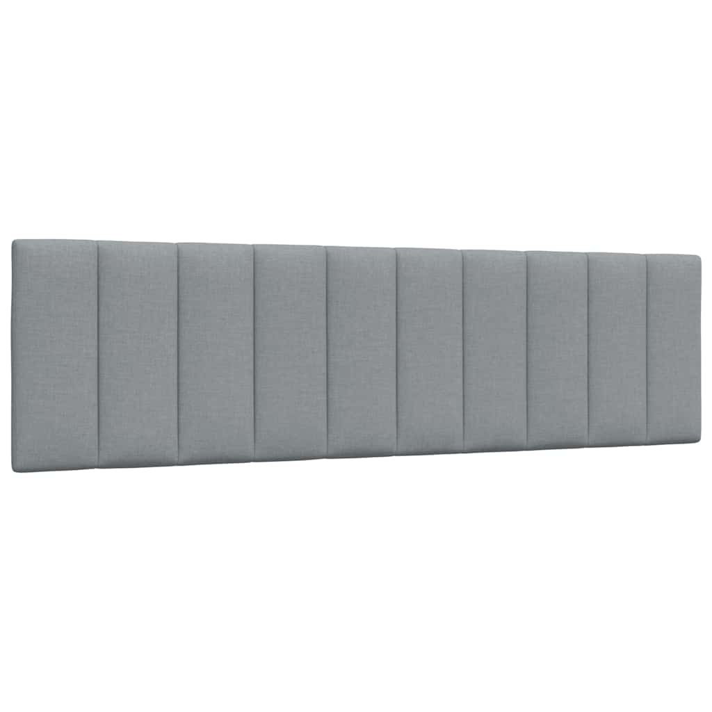 vidaXL Letto con Materasso Grigio Chiaro180x200 cm Tessuto