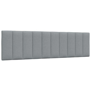 vidaXL Letto con Materasso Grigio Chiaro180x200 cm Tessuto