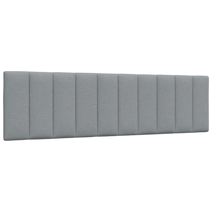 vidaXL Letto con Materasso Grigio Chiaro180x200 cm Tessuto
