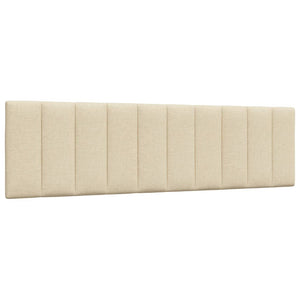 vidaXL Letto con Materasso Crema 180x200 cm in Tessuto