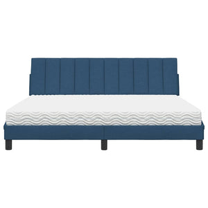 vidaXL Letto con Materasso Blu 180x200 cm in Tessuto