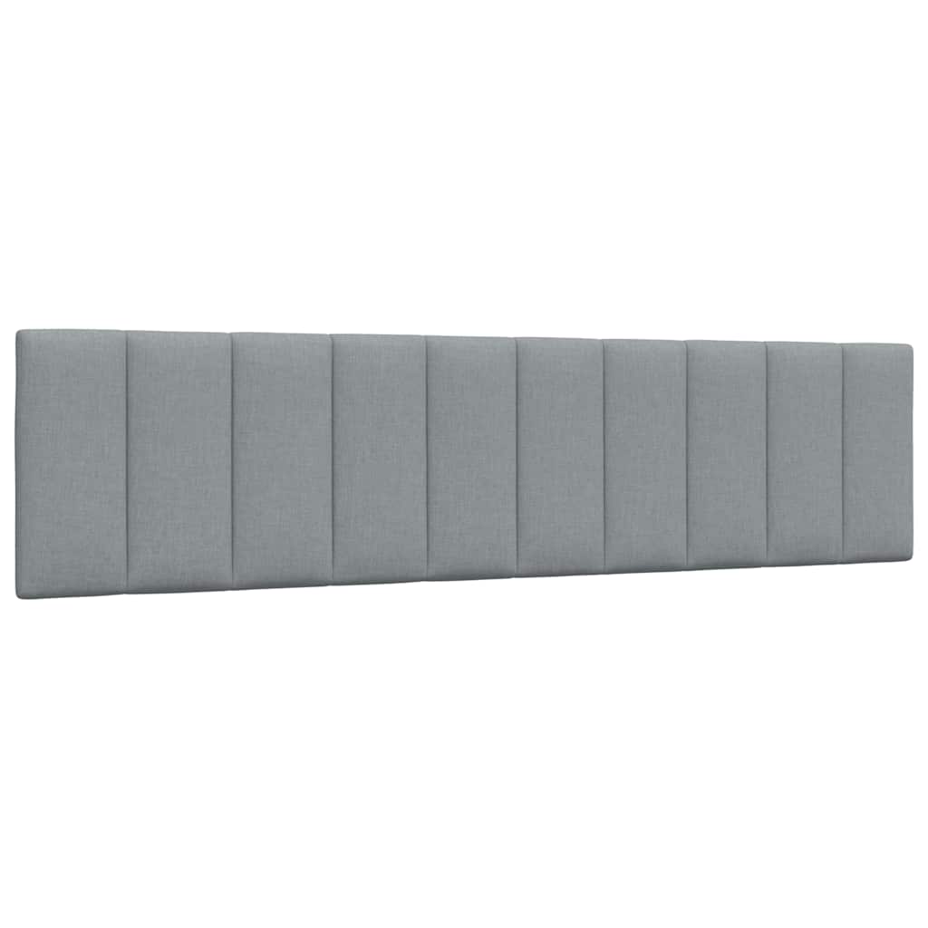 Letto con Materasso Grigio Chiaro 200x200 cm in Tessuto 3310552