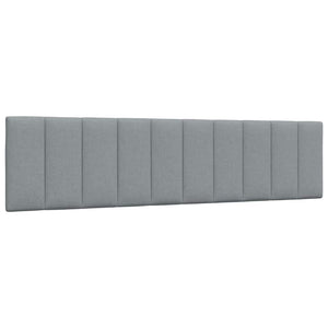 Letto con Materasso Grigio Chiaro 200x200 cm in Tessuto 3310552