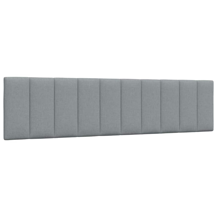 Letto con Materasso Grigio Chiaro 200x200 cm in Tessuto 3310552